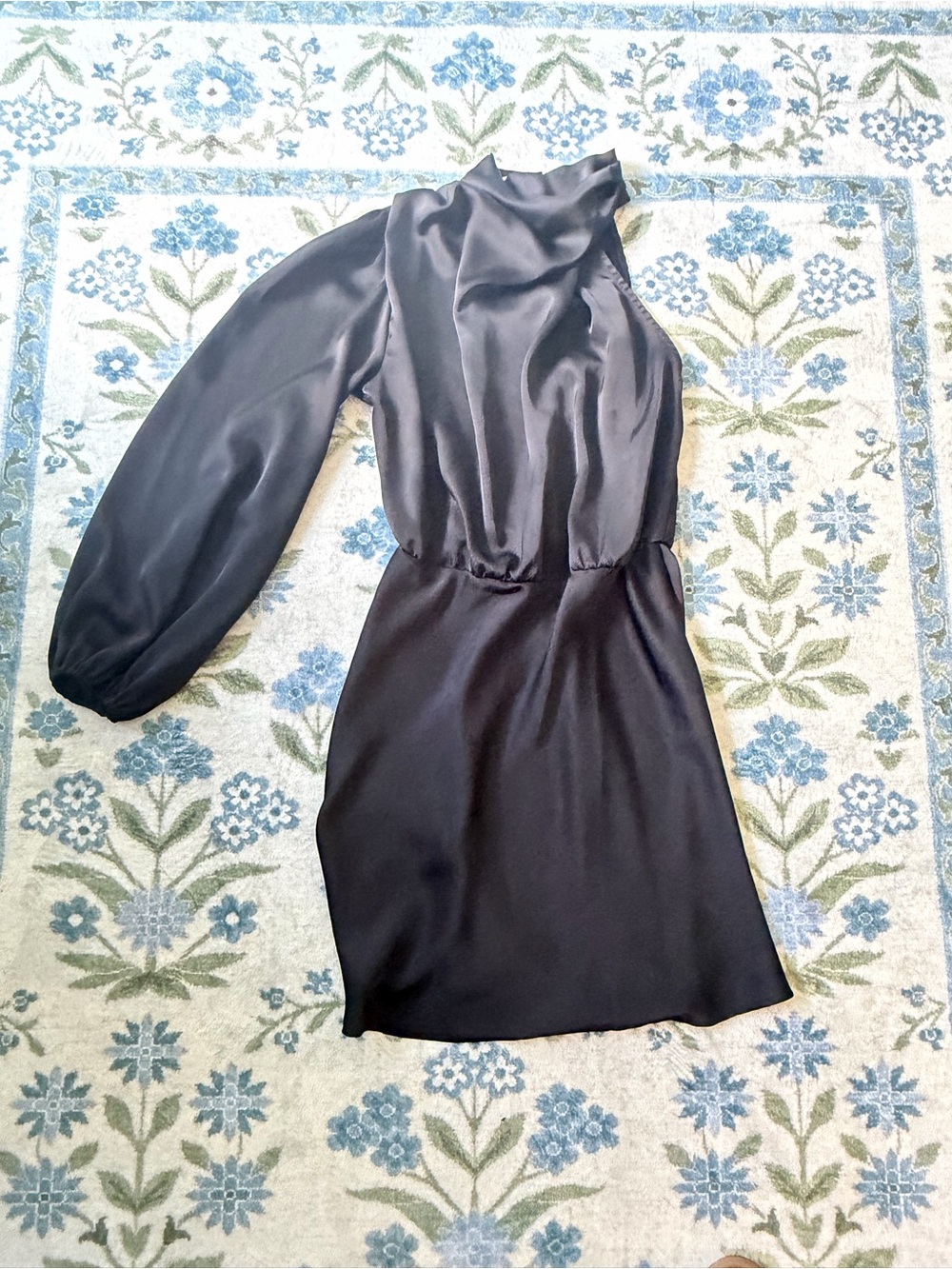 Kou Nouvi  Black One-Shoulder Satin Dress med wedding clubs